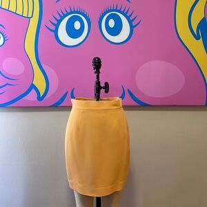 Moschino Mellon Orange Peach Mini Skirt